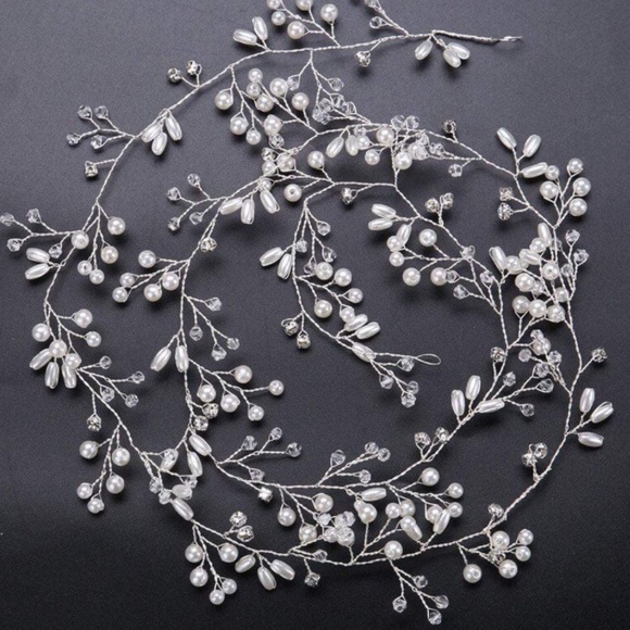 Accessories - NWT Silver Bridal Hair Vine
